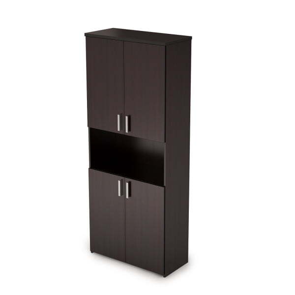 Шкаф высокий закрытый с нишей Стиль 2Ш.005.4 790x370x1960 (Венге)