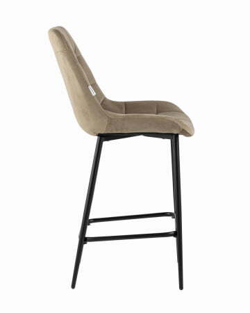 Стул полубарный Флекс велюр капучино (Стул полубарный Флекс капучино)