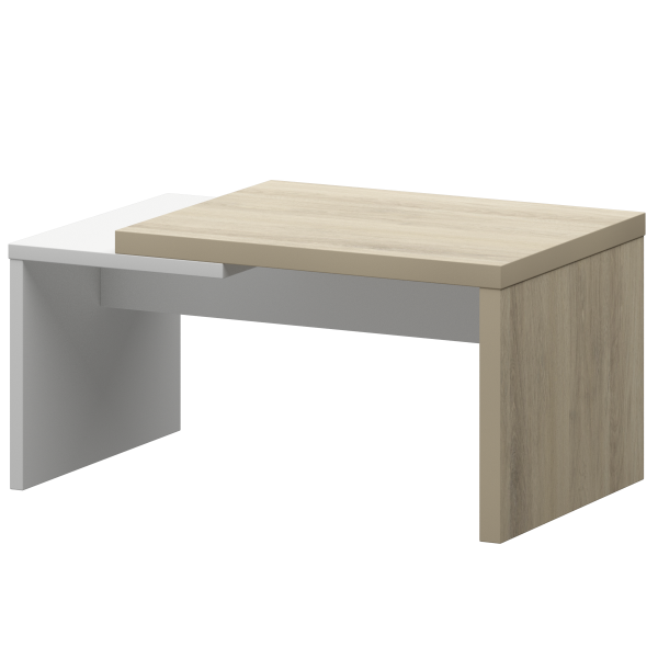 Стол журнальный Кортез KZH-09 900x550x450 (Кронберг/Белый)