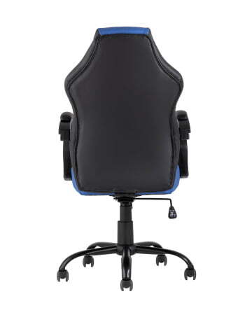 Кресло игровое TopChairs Racer Midi черно-синее (Геймерское кресло Racer Midi черный, синий)