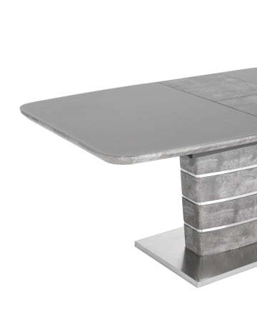 Стол обеденный Гамбург раскладной 160-200*90 серый (Стол обеденный Гамбург серый)