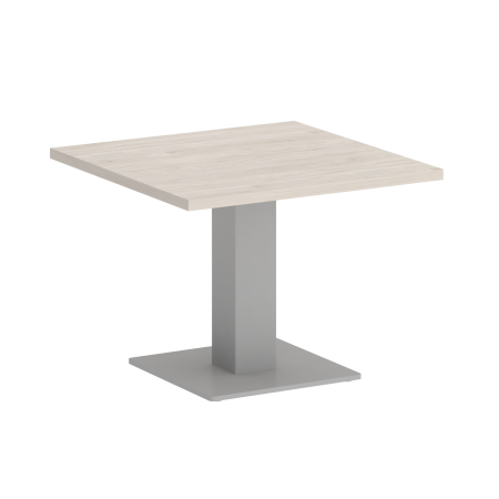 Стол журнальный квадратный VR.SP-5-60.2G 600x600x450 (Денвер Светлый/Серый Металл)