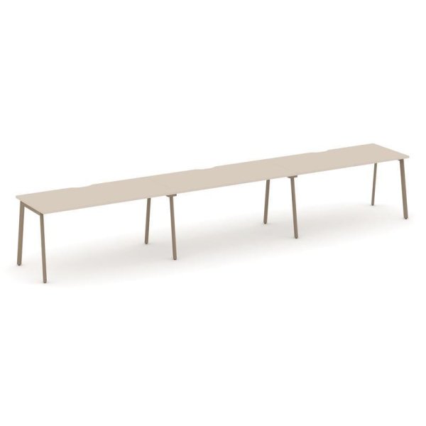 Рабочая станция 3 места ES.RS-3.4-VP (4740х730х750) (Капучино/Металл Латте)