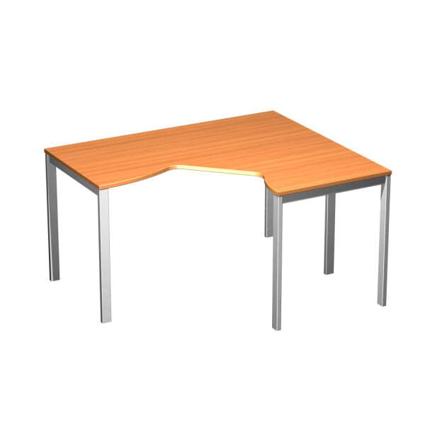 Стол эргономичный правый на металлокаркасе МП Формула ФР 137 1400x1180x750 (Ольха европейскаяСерый)