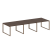 Переговорный стол 3 столешницы Metal System Style БО.ПРГ-3.2 3600x1235x750 (Дуб Наварра/Серый металл)