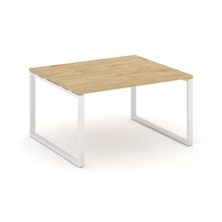 Стол переговорный SN-6O.SPRG-033.3 (1380х1180х750) (Тиквуд Светлый/Металл Белый)