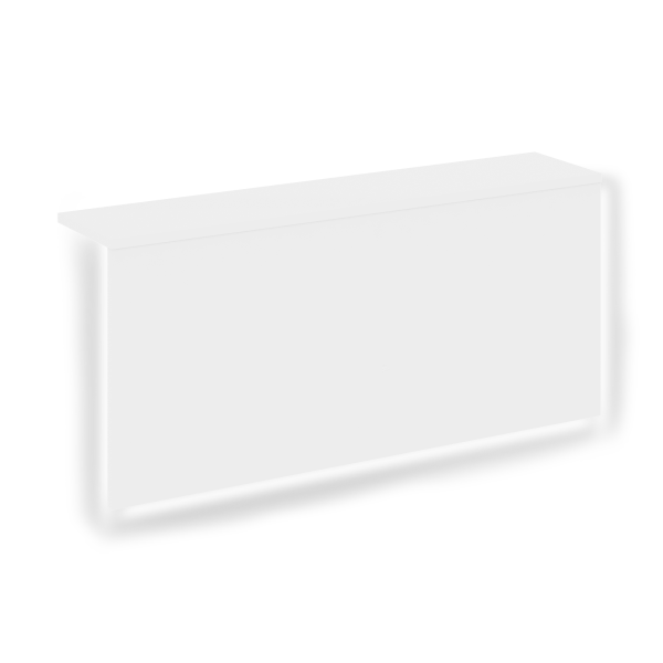 Накладка с подсветкой прямая высокая на 2 модуля О.R-F.MP.V-98 Onix О.R-NP.V-98.2.S 1500x327x674 (Белый Бриллиант)
