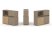 Тумба двойная + низкая надставка ES.NB.2N-16 (1500х410х1135) (Латте/Тиквуд Светлый)