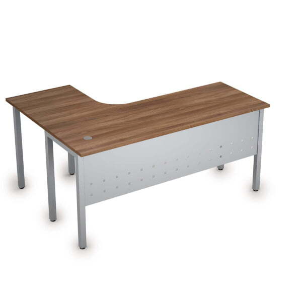 Стол письменный на металлокаркасе прав одиночная опора заказывается отдельно Стиль 2МК.133 1600x1200 (Шамони темныйСерый)