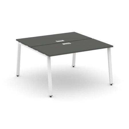 Рабочая станция 2-х сторонняя SN-6A.DRS-001 (980х1232х750) (Антрацит/Металл Белый)