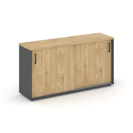 Тумба опорная/приставная SN.TOP-142 (1432х400х750) (Антрацит/Тиквуд Светлый)