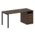 Рабочая станция с опорной тумбой Metal System Style БП.РС-СТП-1.2 1612x720x750 (Дуб Наварра/Серый металл)