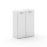 Шкаф широкий средний Fresco FR.ST-204 black (896x460x1202) (Белый Бриллиант UM-Лакобель Белый-Лакобель Белый | Хром)