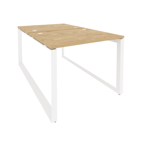 Рабочая станция на О-образном м/к Onix O.MO-D.RS-2.1.8 980x1635x750 (Тиквуд Светлый/Белый Металл)