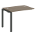 Проходной наборный элемент рабочей станции Metal System Style БП.ПРС-СП-1.1 1000x720x750 (Дуб Наварра/Серый металл)