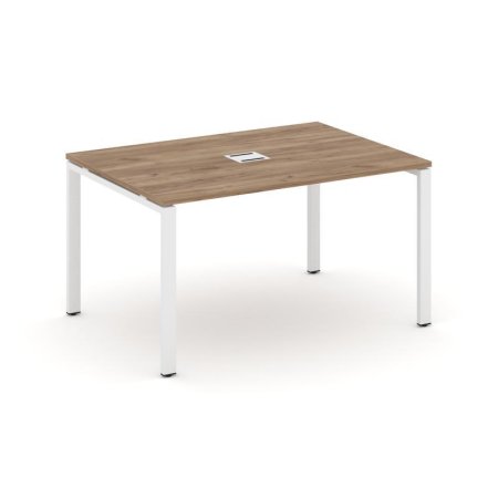 Стол переговорный SN-6P.SPRG-003 (1380х980х750) (Дуб Табак/Металл Белый)