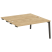 Стол-приставка двойной на деревянных опорах Onix Wood OW.D.SPR-4.8 1580x1635x750 (Тиквуд Светлый/Дуб Темный)