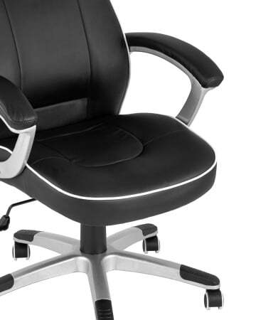 Кресло игровое TopChairs Phantom черное (Геймерское кресло Phantom черный)