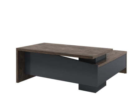 Стол руководителя Torston T-18Л.0000 1800x2000x750 (Дуб Бунратти/Антрацит)