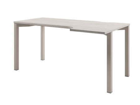 Стол эргономичный на металлокаркасе правый Solution D-52 1600x880x750 (Акация Морава/КашемирБежевый)