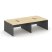 Рабочая станция 2-х сторонняя SN-D.DRS-042 (2360х1432х750) (Тиквуд Светлый/Антрацит)