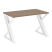 Стол рабочий VR.L-SRZ-2.7 1180x720x750 (Тиквуд Темный/Белый металл)