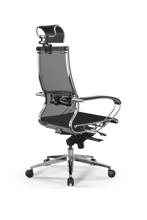 Кресло для руководителя Метта Samurai L2-5K - TS /Kc00/Nc00/K2cL/H2cL-3D(M06.B32.G11.W03) (Черный)