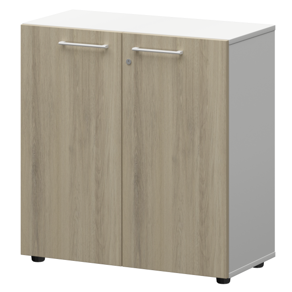 Шкаф низкий закрытый Кортез СМШ28F(Б) 792x362x811 (Кронберг/Белый)