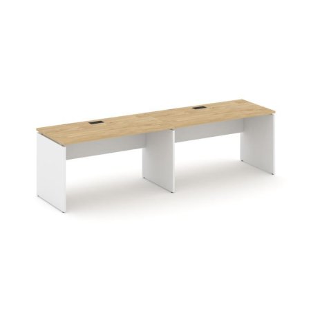 Рабочая станция 1 сторонняя SN-D.ORS-024 (3160х800х750) (Тиквуд Светлый/Белый)