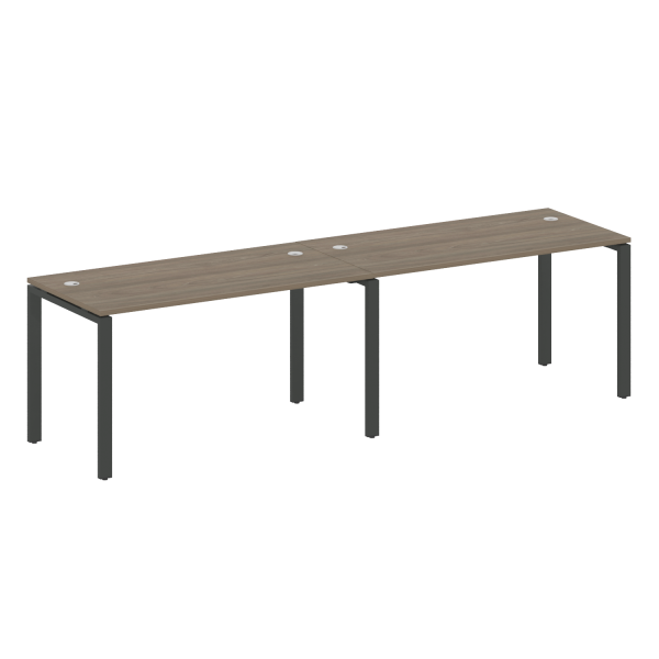 Рабочая станция на 2 раб.места Metal System Style БП.СМ-2.3 2800x720x750 (Вяз/Антрацит металл)