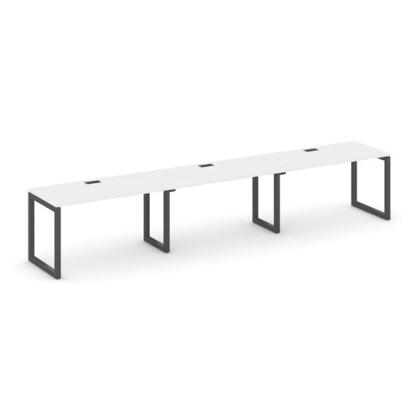 Рабочая станция 1 сторонняя SN-5O.ORS-034 (4740х600х750) (Белый/Металл Антрацит)