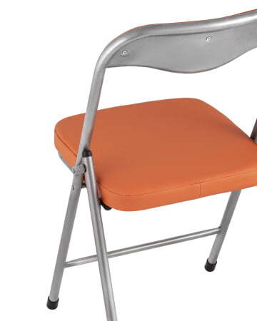 Стул складной ДЖОН металлик, оранжевый (Стул складной Джон оранжевый)
