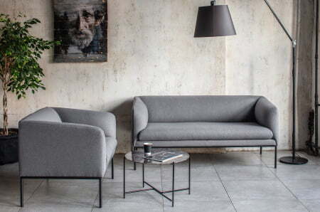 LIRO Диван 2-местный (СВ.СЕРЫЙ)