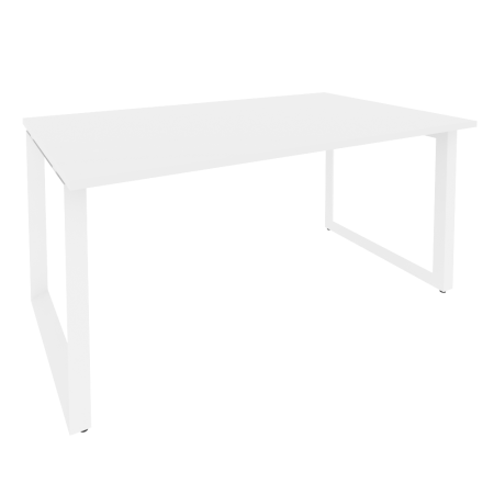 Стол переговорный Onix O.MO-PRG-1.4 1580x980x750 (Белый Бриллиант/Белый Металл)