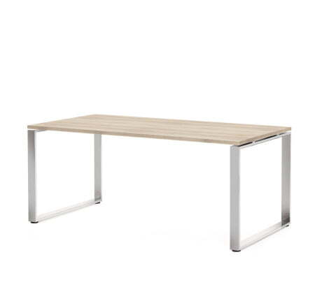 ROTONDA Стол для руководителя L180 (Дуб светлый/Хром металл)