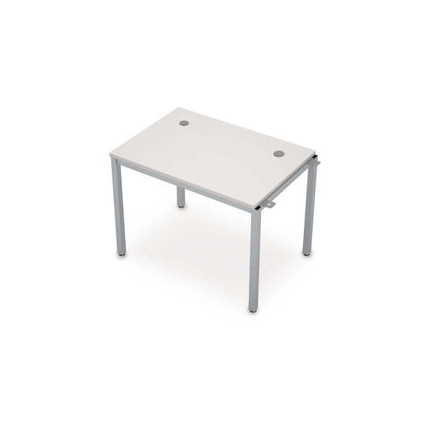 6МБН.177 Линейные бенч-системы, начальный модуль (1000x700x750) (Белый/Алюминий матовый)