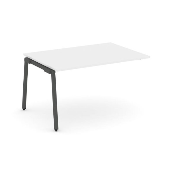Проходной наборный элемент переговорного стола SN-4A.NSPRG-001.3 (980х980х750) (Белый/Металл Антрацит)