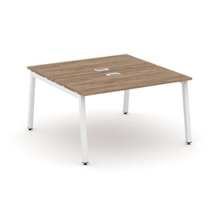 Рабочая станция 2-х сторонняя SN-5A.DRS-021 (980х1632х750) (Дуб Табак/Металл Белый)