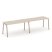 Рабочая станция 2 места ES.RS-2.4-VK (3160х730х750) (Тиквуд Светлый/Металл Латте)