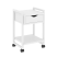Тумба на колесных опорах с ящиком и полкой VR.L-T1.K 500x460x767 (Тиквуд Темный/Белый металл)