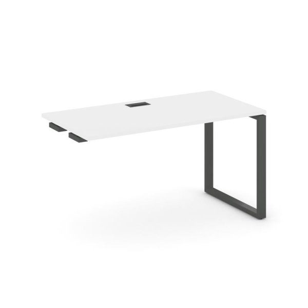 Стол-приставка к опорным элементам SN-6O.OPRS-024 (1580х800х750) (Белый/Металл Антрацит)