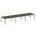 Стол для переговоров (3 столешницы) на А-образном м/к Metal System Style БА.ПРГ-3.4 4800x1235x750 (Дуб наварра/Серый металл)