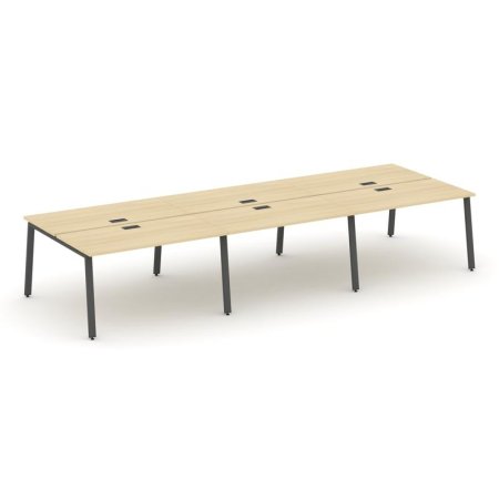 Рабочая станция 2-х сторонняя SN-6A.DRS-072 (3540х1432х750) (Акация Лорка/Металл Антрацит)