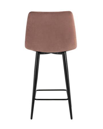 Стул полубарный Джанго велюр пыльно-розовый высота сиденья 60 см (Стул полубарный Джанго пыльно розовый)