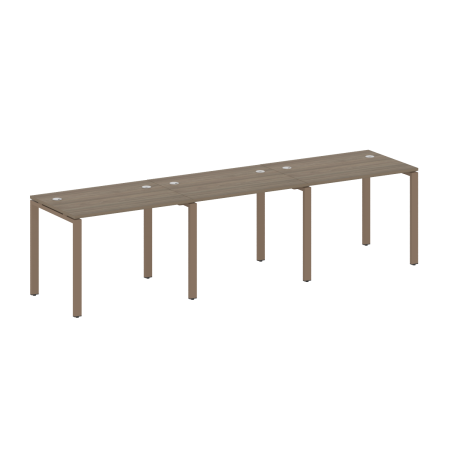 Рабочая станция на 3 раб. места Metal System Style БП.СМ-3.1 3000x720x750 (Вяз/Мокко металл)