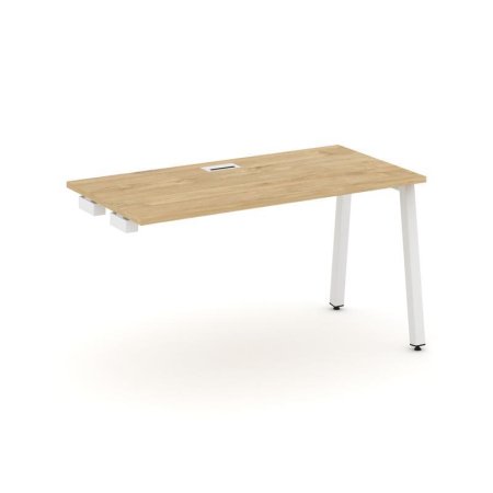 Стол-приставка к опорным элементам SN-5A.OPRS-013 (1380х700х750) (Тиквуд Светлый/Металл Белый)