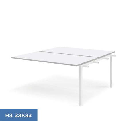 TOUR LIGHT Бенч-система 2 рабочих места 120143 (Белый/Белый металл)