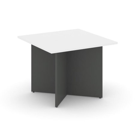 Стол переговорный квадратный SN-D.SPRG-003 (980х980х750) (Белый/Антрацит)