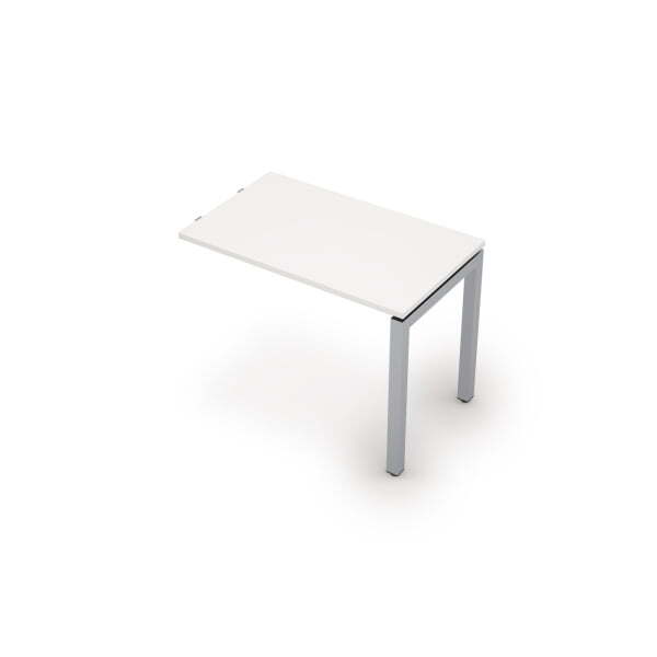 6МПР.501 Приставной элемент (1000x600x750) (Белый/Алюминий матовый)