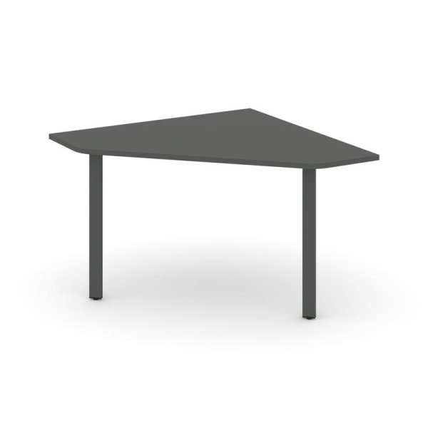 Угловой элемент переговорного стола SN-6.UPRG-031 (1180х1180х750) (Антрацит/Металл Антрацит)